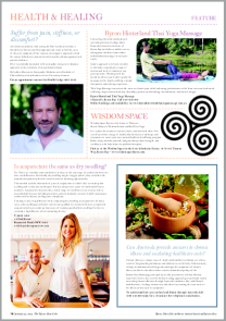 Byron Thai yoga Massage features in the Byron Echo 30 Jan 2019